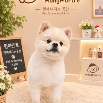 포메라니안 미용 사진